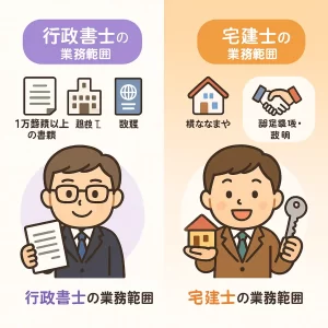 行政書士と宅建、それぞれの資格の特徴と業務範囲 - 行政書士と宅建、どちらを先に取るべきか？ダブルライセンス戦略を解説